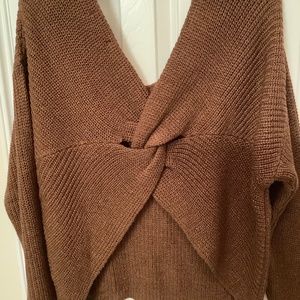 Brown sweater xl Womens reversible